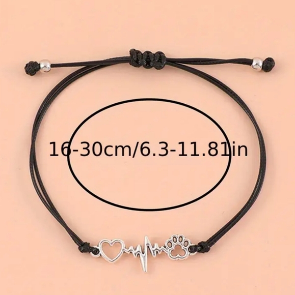 Dog Paw Footprint Bracelet - Picture 4 of 6